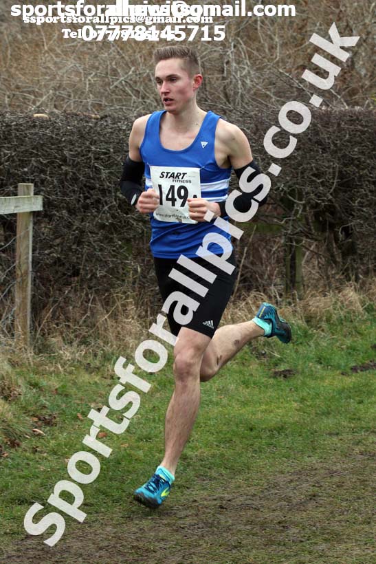 Senior mens 2018 Durham Cathedral Cross Country Relay. Photo:  David T. Hewitson/Sports for All Pics